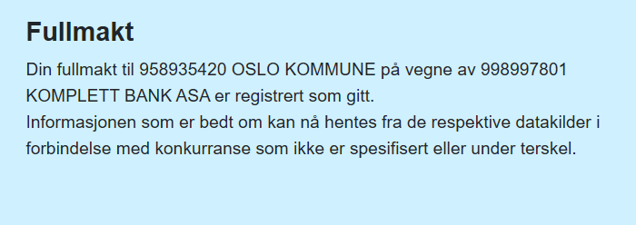 Bekreftet samtykke BekreftetSamtykke
