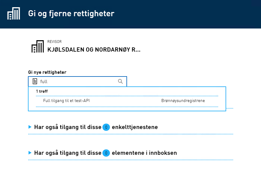 Delegering av API-ressurs Delegering av API-ressurs