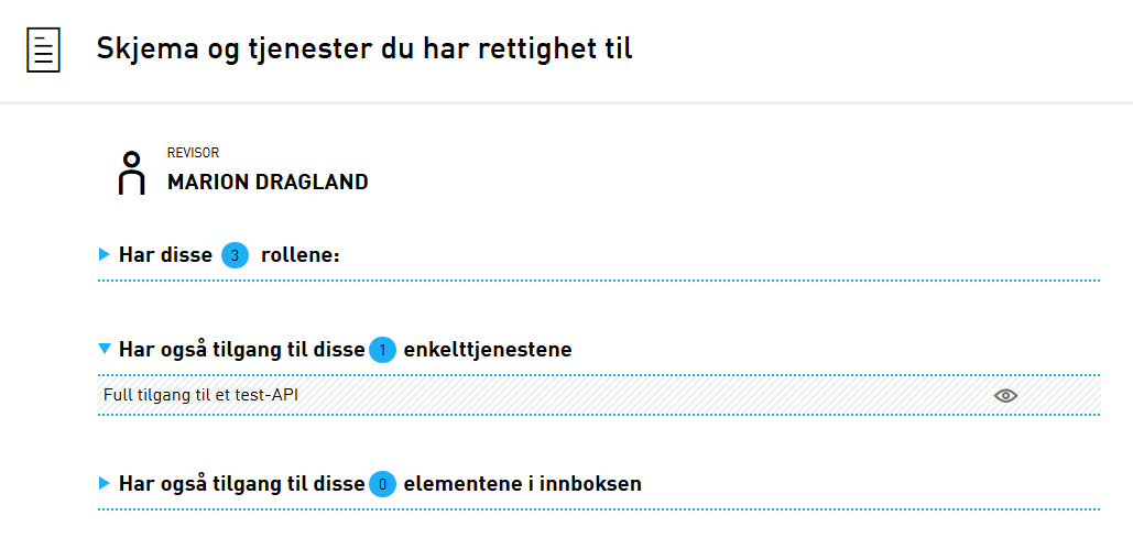 Visning av delegert API-ressurs Visning av delegert API-ressurs