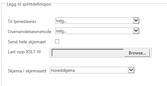 Figur 49 - Definisjon av datasplitt Figur 49 - Definisjon av datasplitt