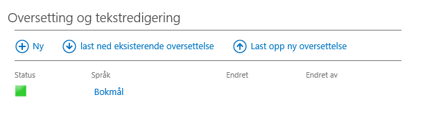 Figur 107 - Eksport og import av oversettelse. Figur 107 - Eksport og import av oversettelse.