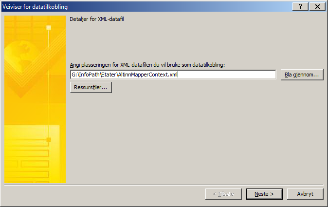 Veiviser for datatilkobling