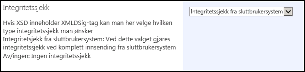 Integritetssjekk Integritetssjekk