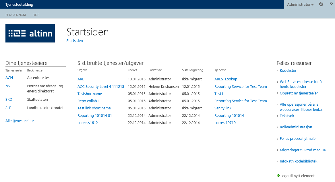 Figur 16 – Startsiden Figur 16 – Startsiden