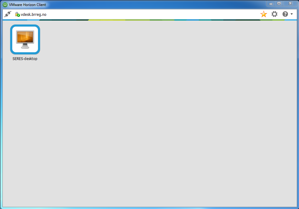 Figur 6 - Valg av remote desktop